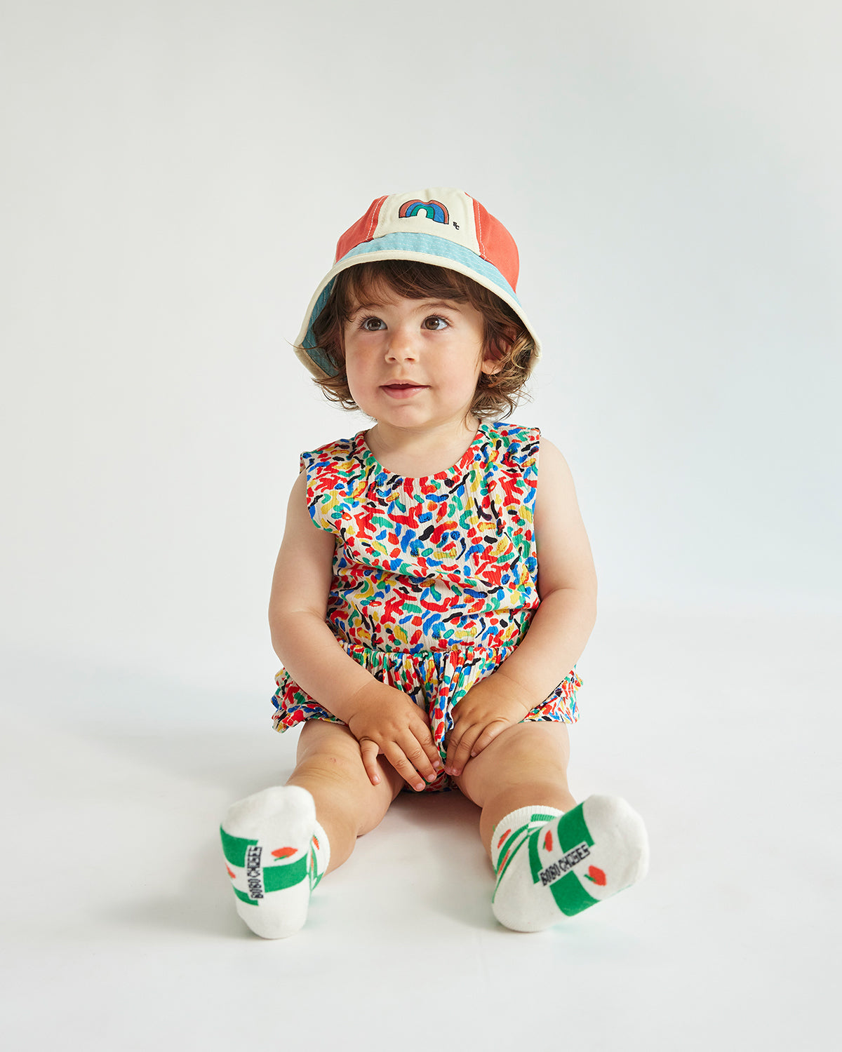BABY RAINBOW MULTICOLOR HAT