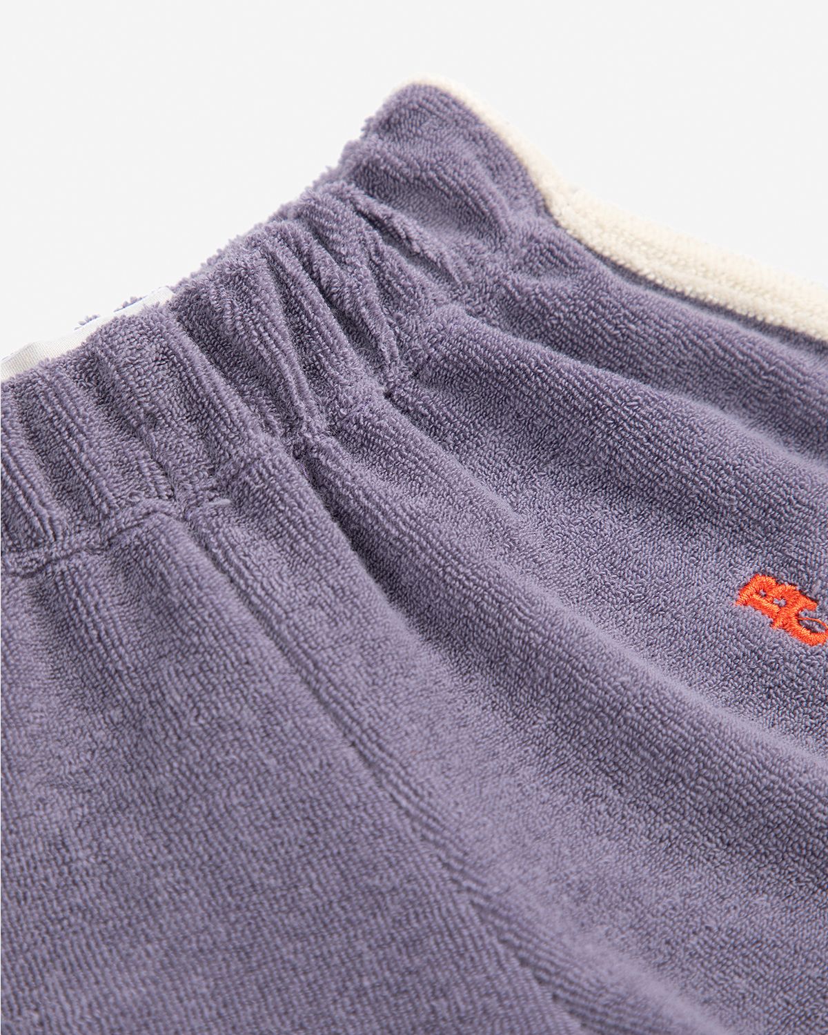 BLUE TERRY CLOTH SHORTS-NAVY BLUE