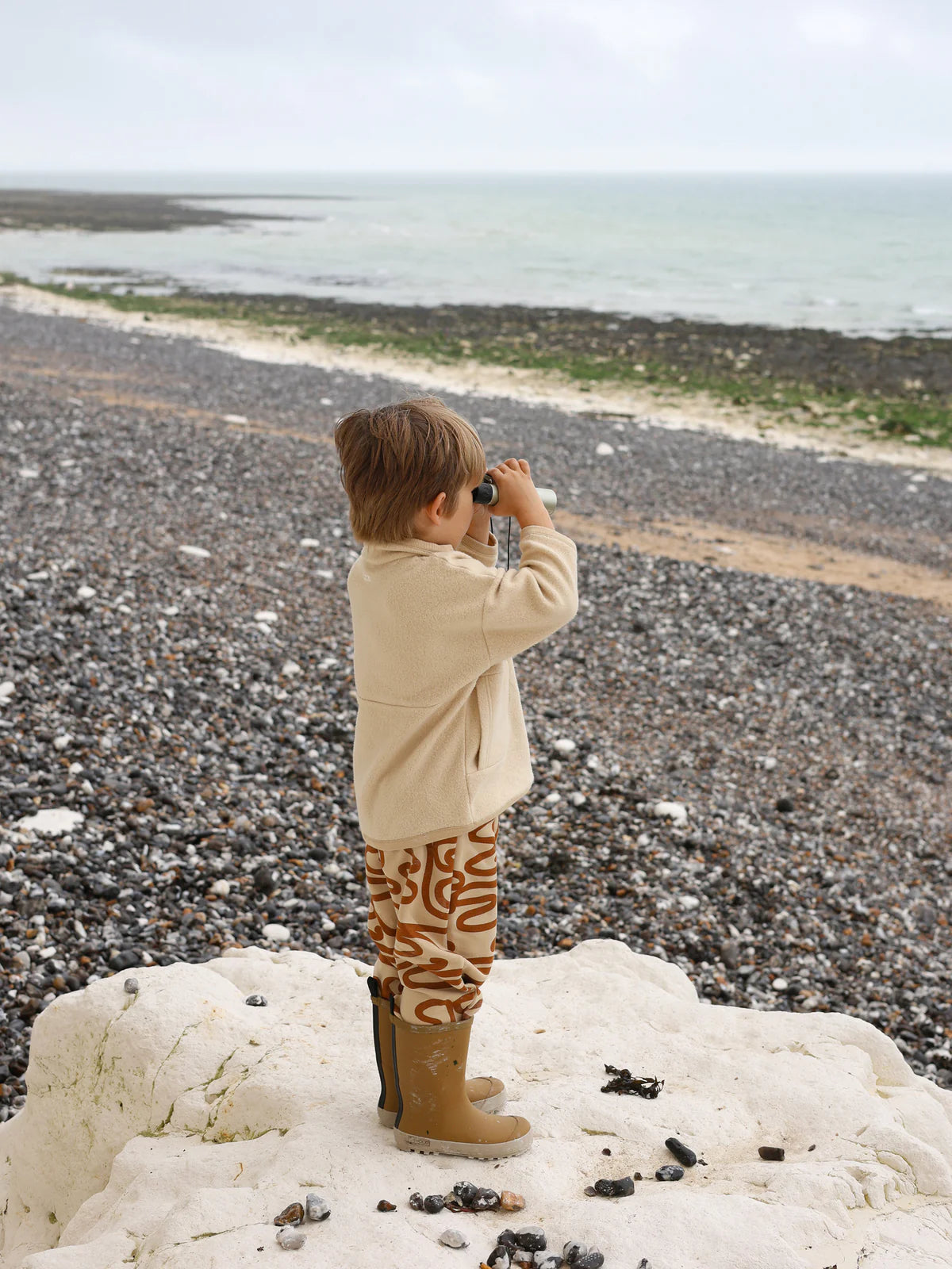 WARM SAND FLEECE SWEATER