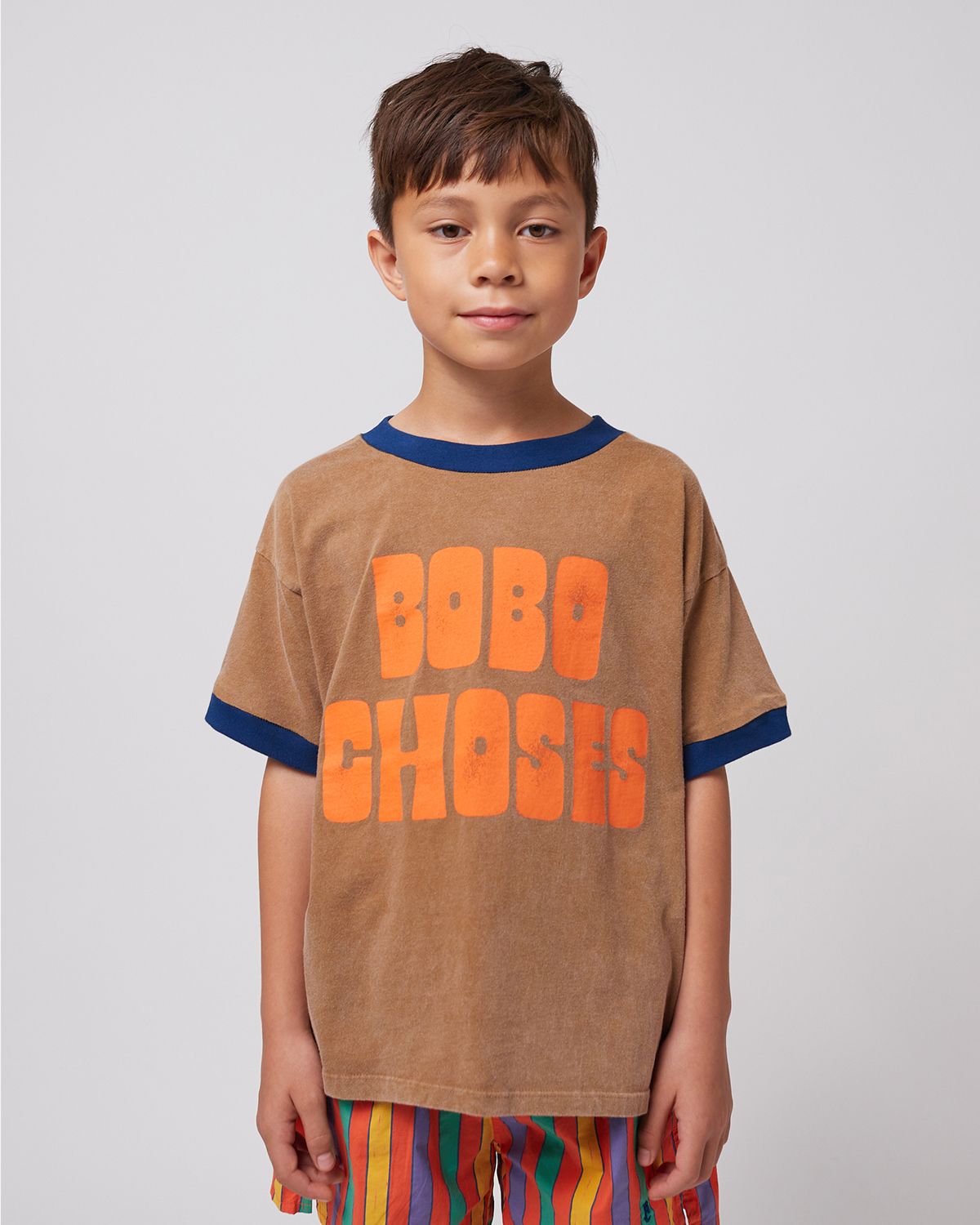 BOBO CHOSES T-SHIRT- BROWN