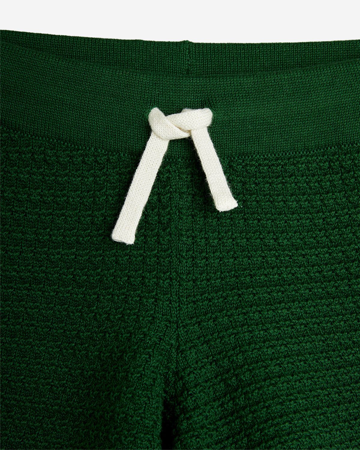 CROCHET KNIT SHORTS - GREEN