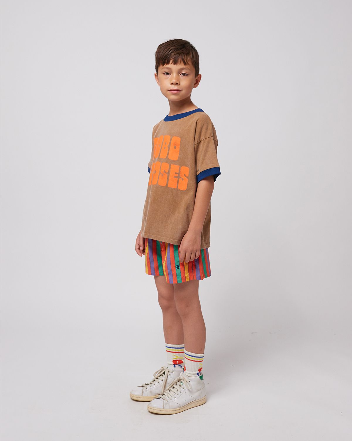 BOBO CHOSES T-SHIRT- BROWN