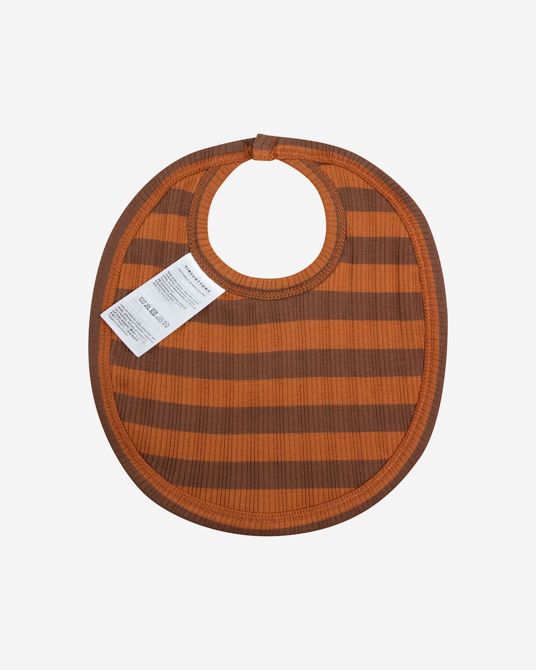 STRIPES BIB - BROWN/DARK BROWN