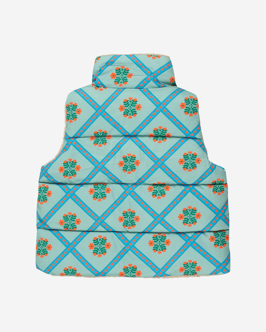 FOLKLORE PADDED VEST - SAGE