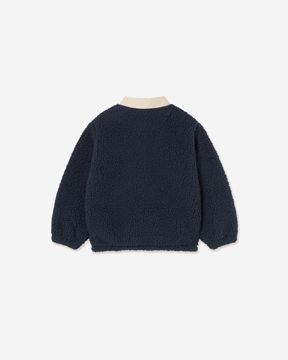 SHERPA COLLAR SWEATSHIRT - NAVY