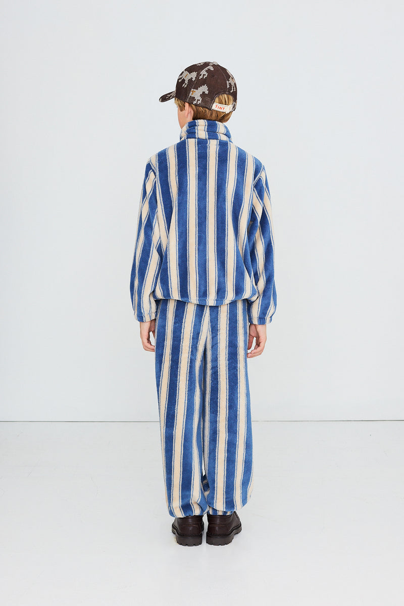BLUE RETRO STRIPES POLAR SWEATPANT