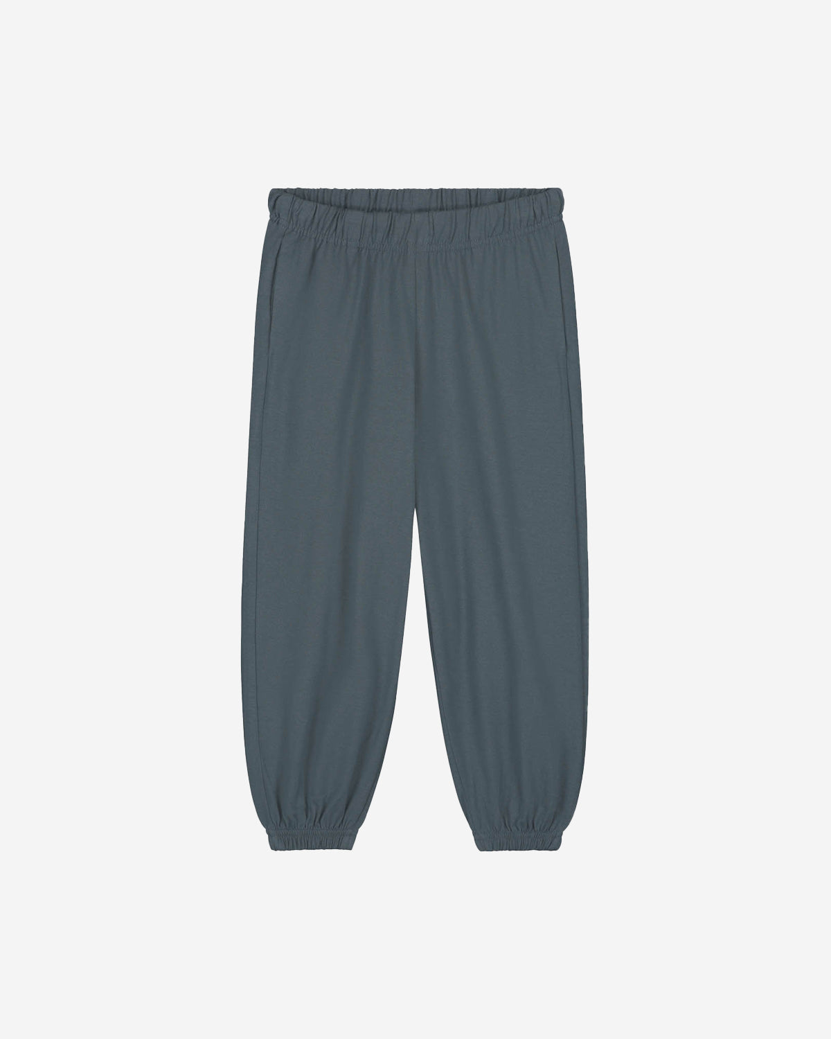 PULL-ON JERSEY TROUSERS GOTS - BLUE GREY