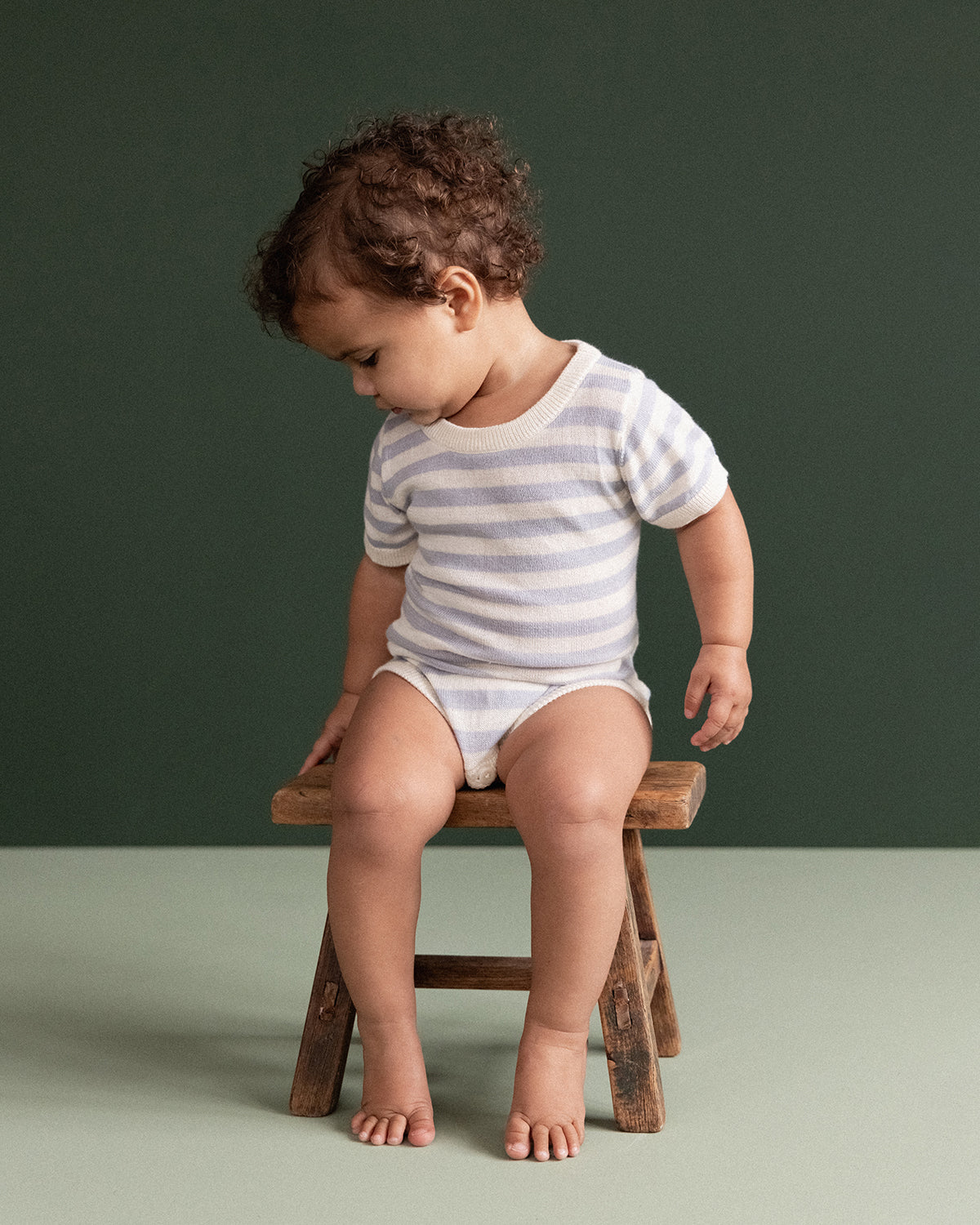 REN BODYSUIT - ZEN BLUE SEA STRIPE