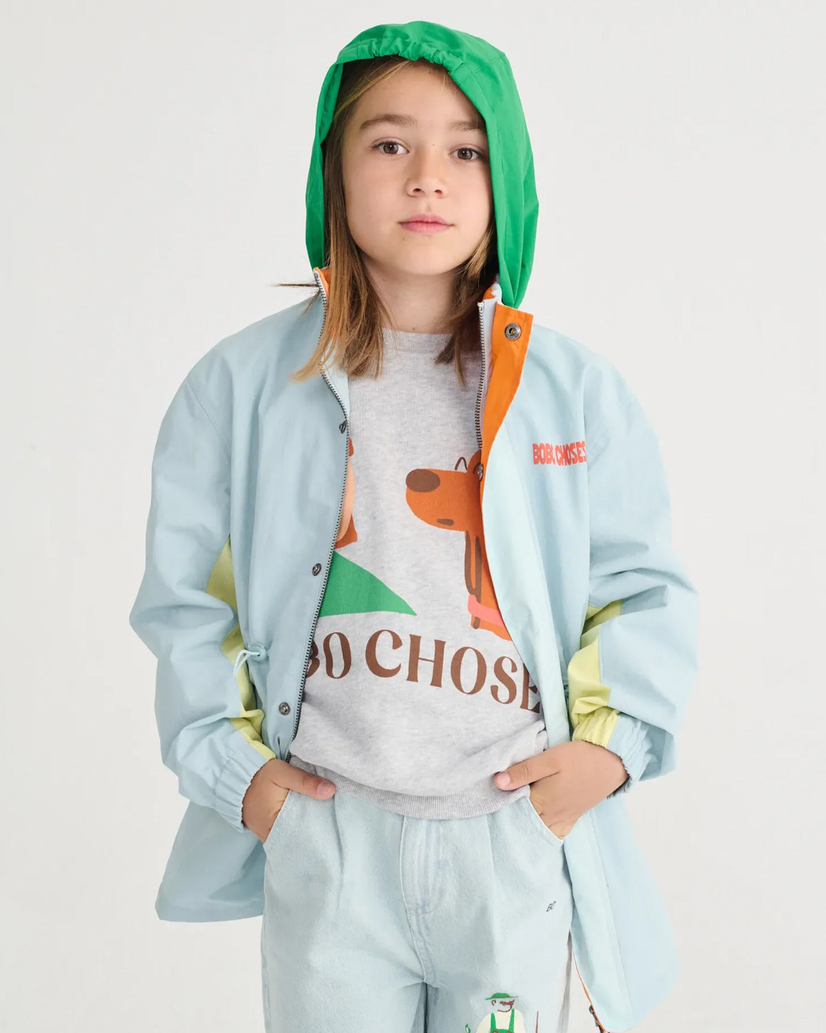 BOBO CHOSES COLOR BLOCK RAINCOAT