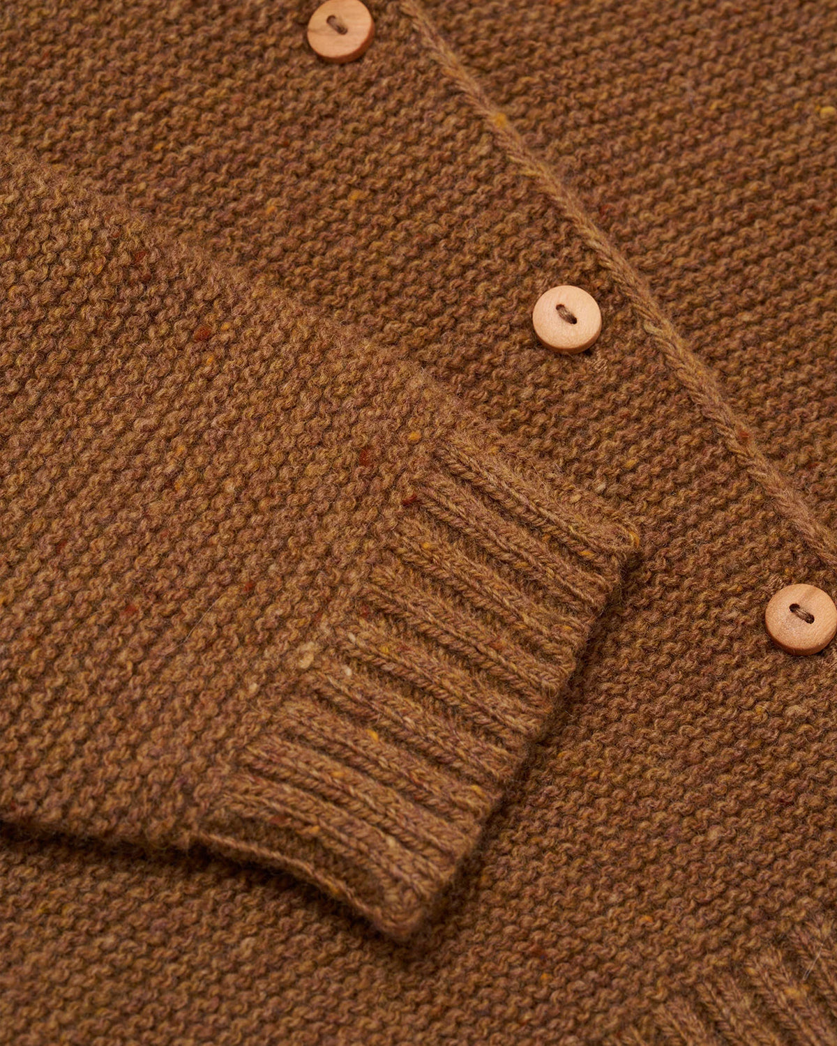 CHESTNUT WOOL CARDIGAN