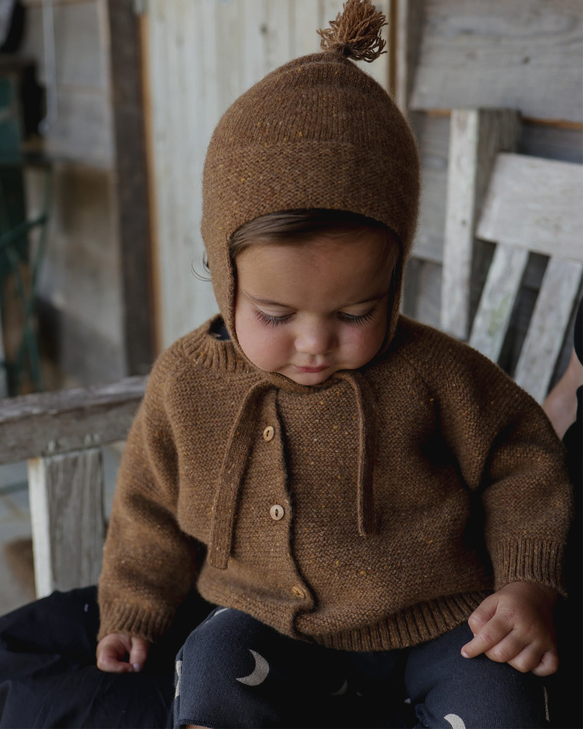 CHESTNUT WOOL CARDIGAN