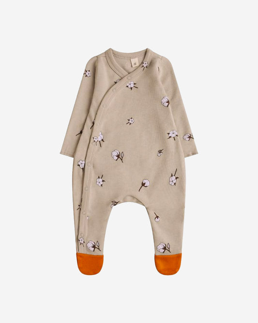 COTTON FIELD SUIT WITH CONTRAST FEET
