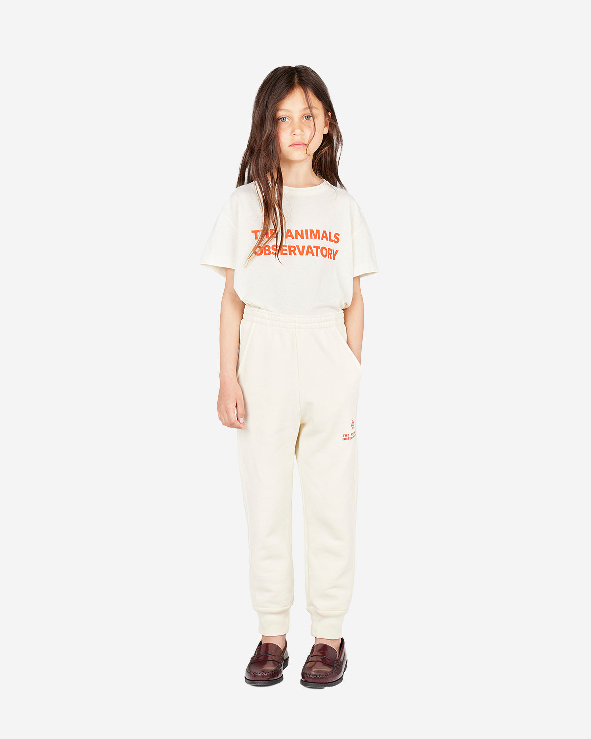 WHITE DRACO KIDS SWEATPANTS