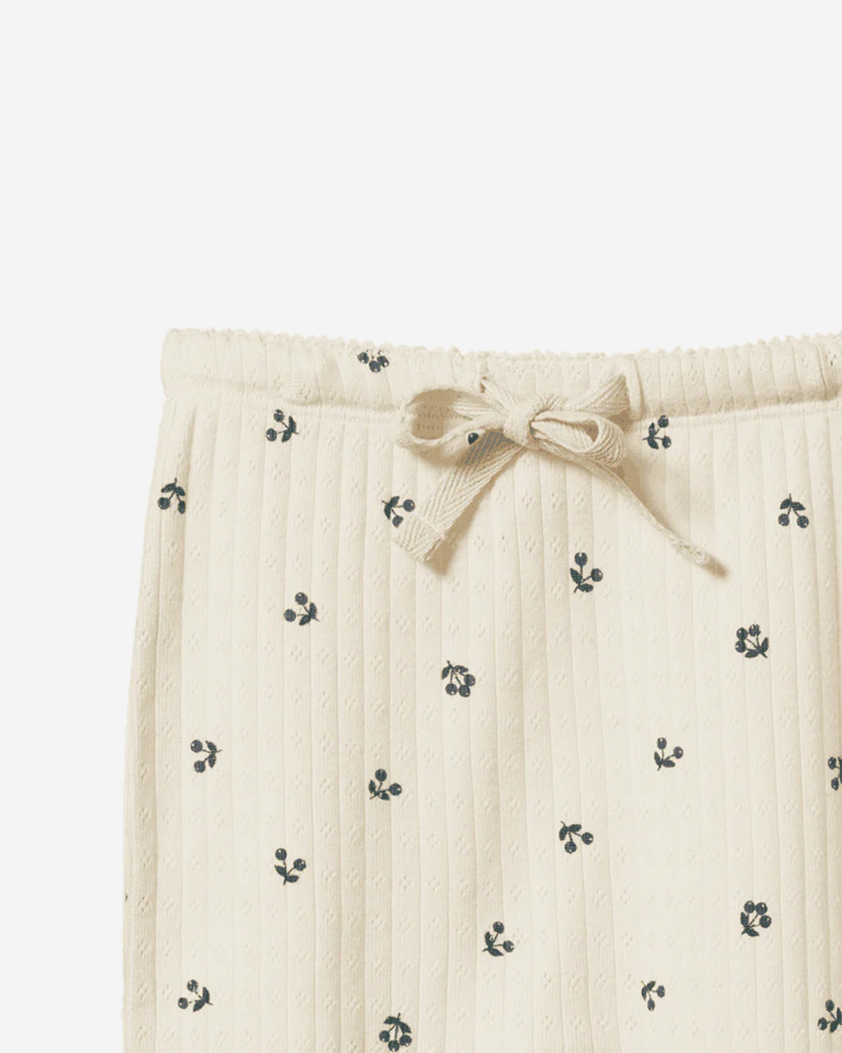 FOOTED ROMPERS POINTELLE - WINTER BERRY PRINT