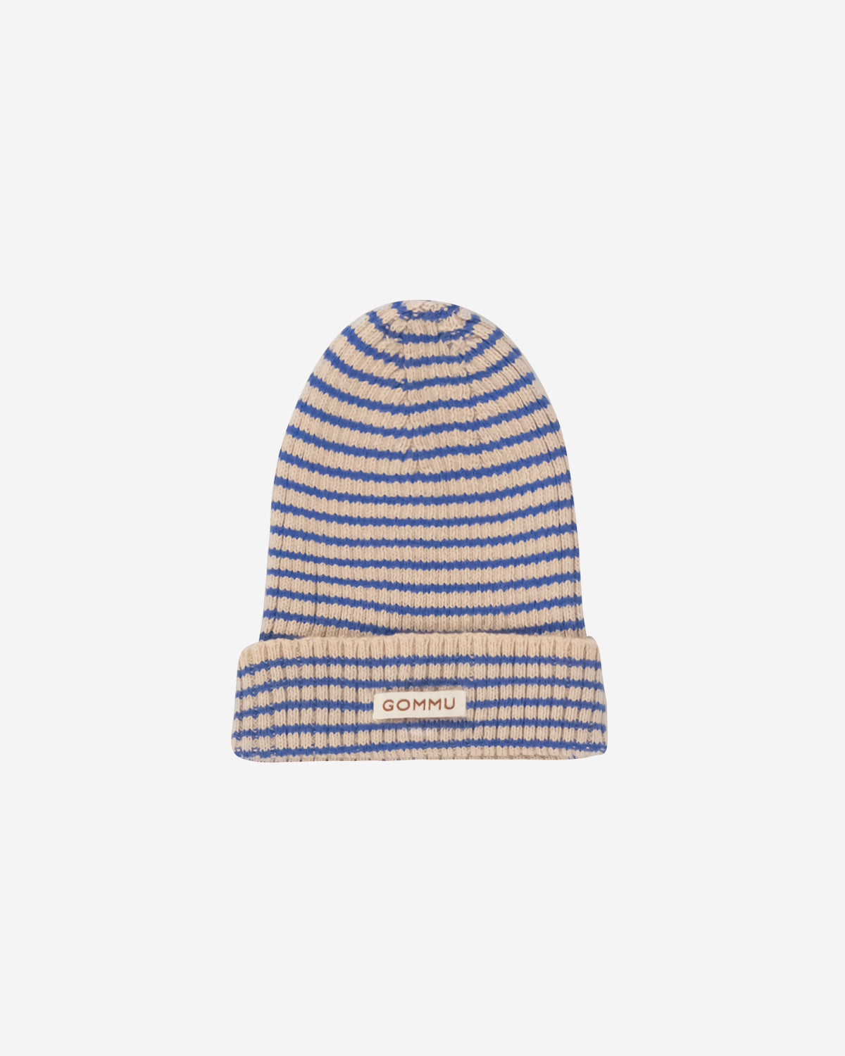 GOMMU FRENCH STRIPES BEANIE LIGHT CREAM/BLUE