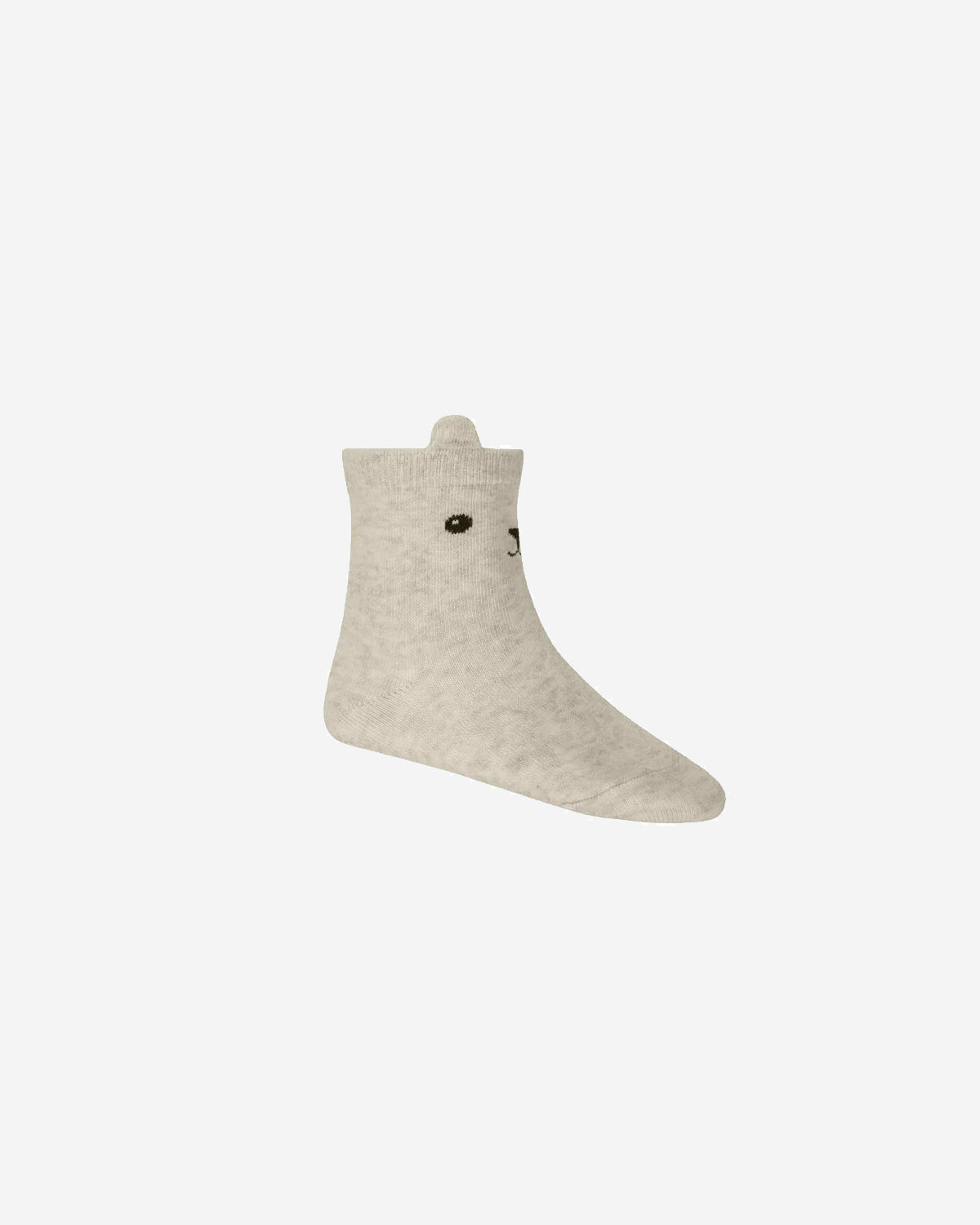 GEORGE BEAR ANKLE SOCK - OATMEAL MARLE