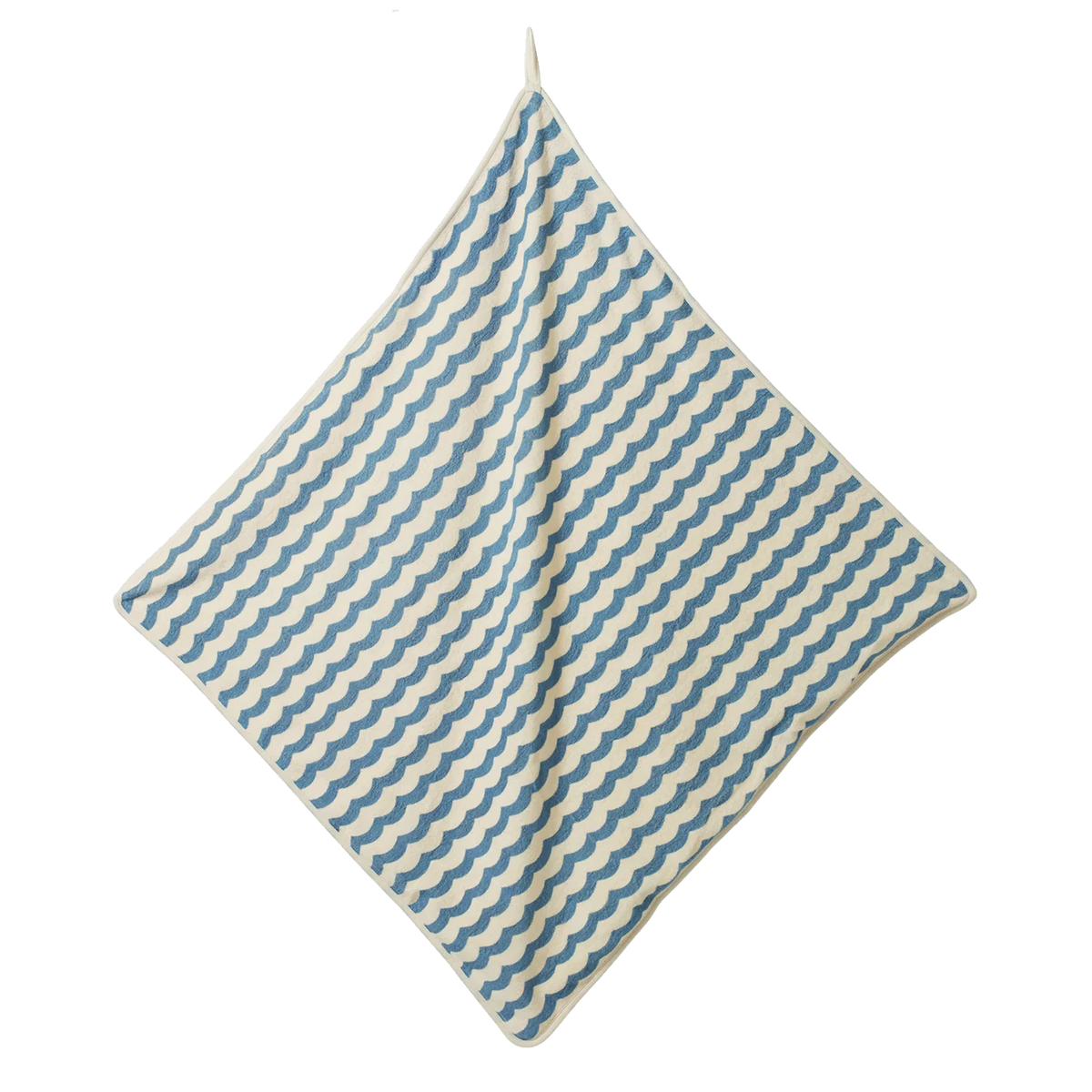 HOODED TOWEL - WAVES PRINT