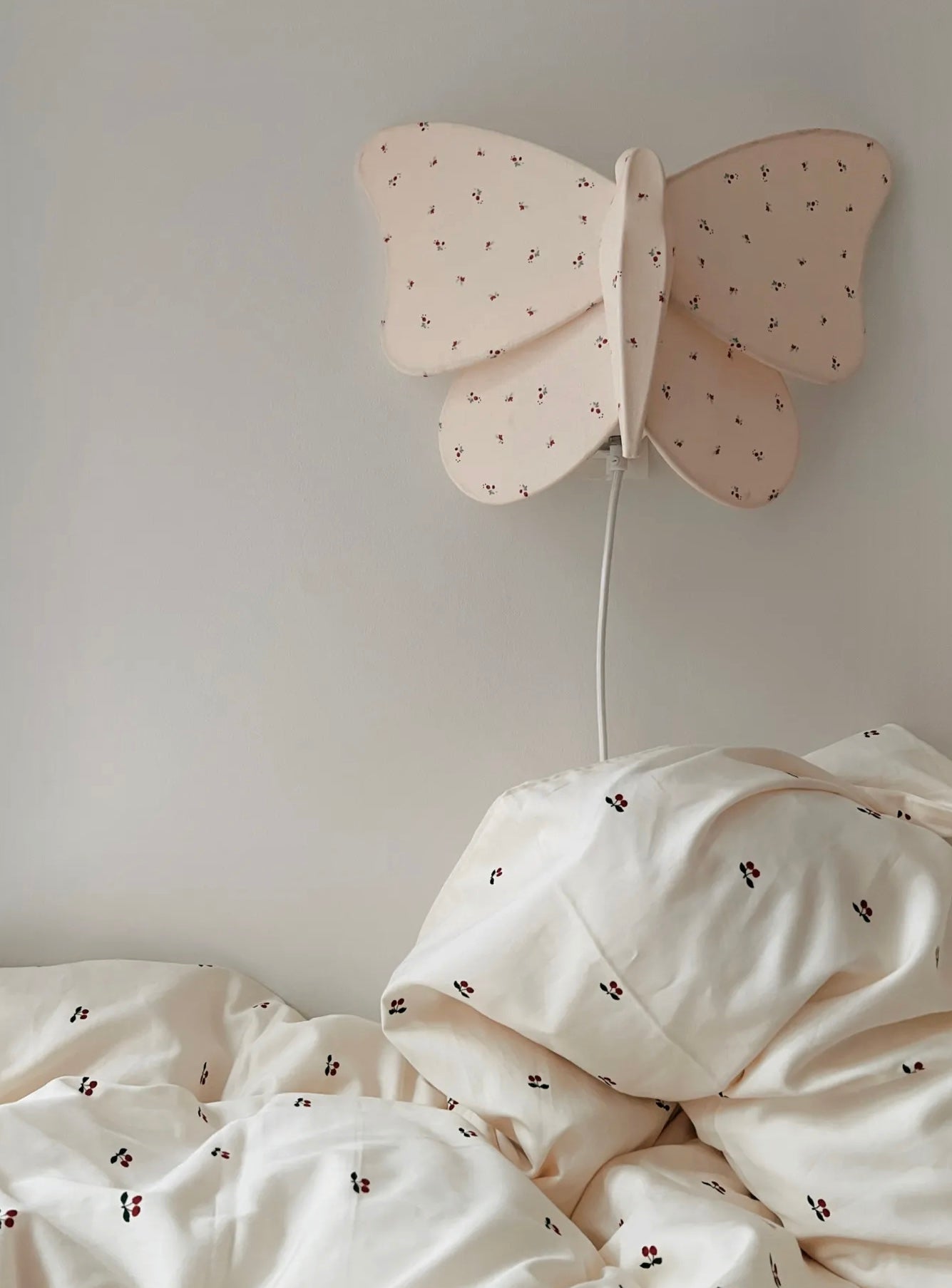 BUTTERFLY FABRIC LAMP - BLOOM RED/BLUE