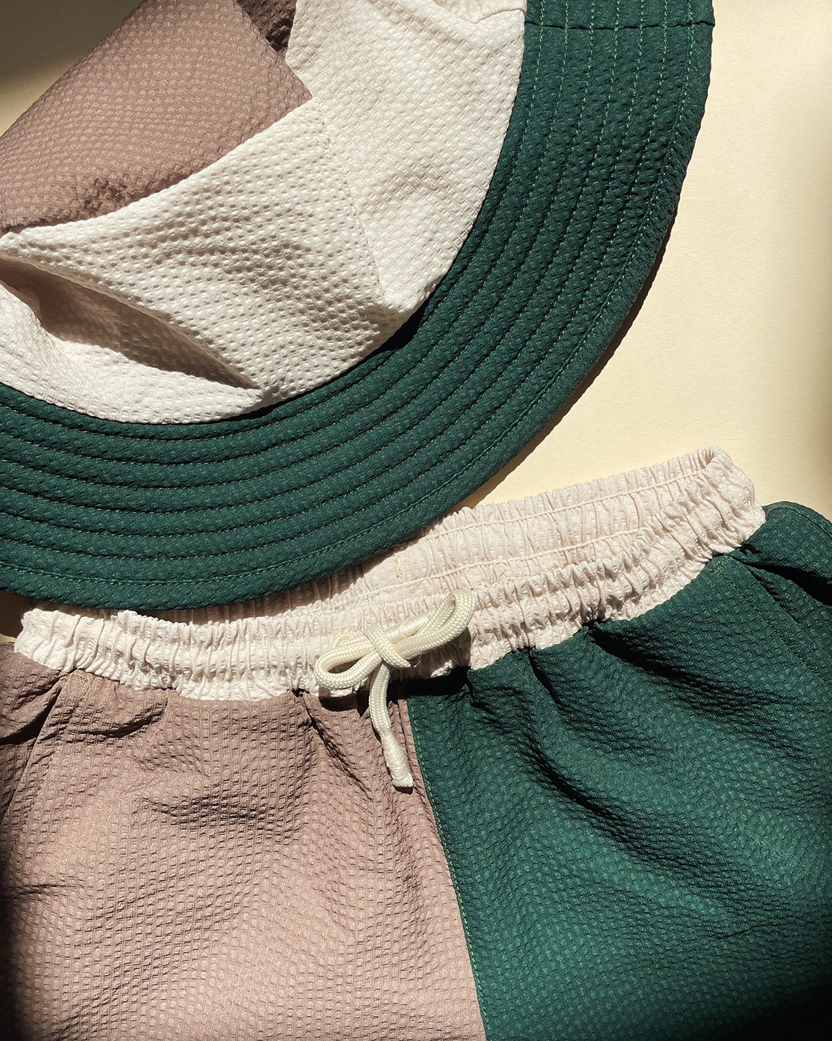 SEER ASNOU SWIMSHORTS - PINEL GROVE/SHITAKE/FRENCH OAK
