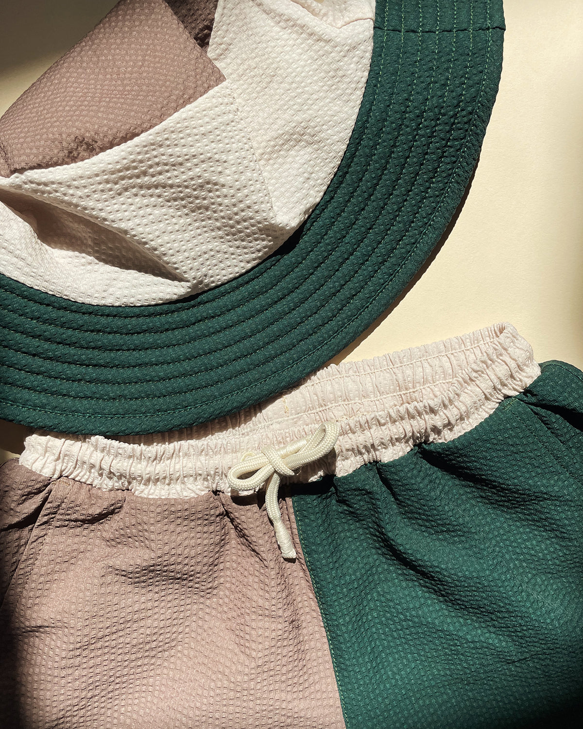 SEER ASNOU SWIMSHORTS - PINEL GROVE/SHITAKE/FRENCH OAK