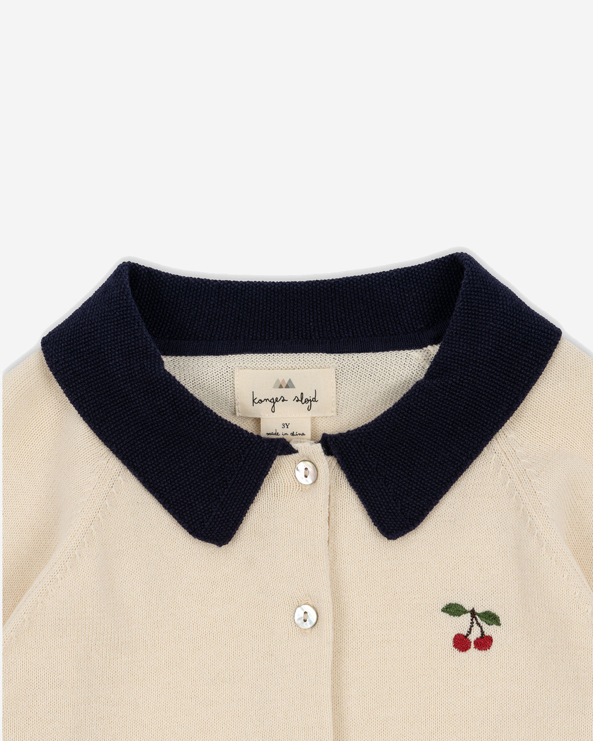 VENTON KNIT CARDIGAN GOTS - OFF WHITE