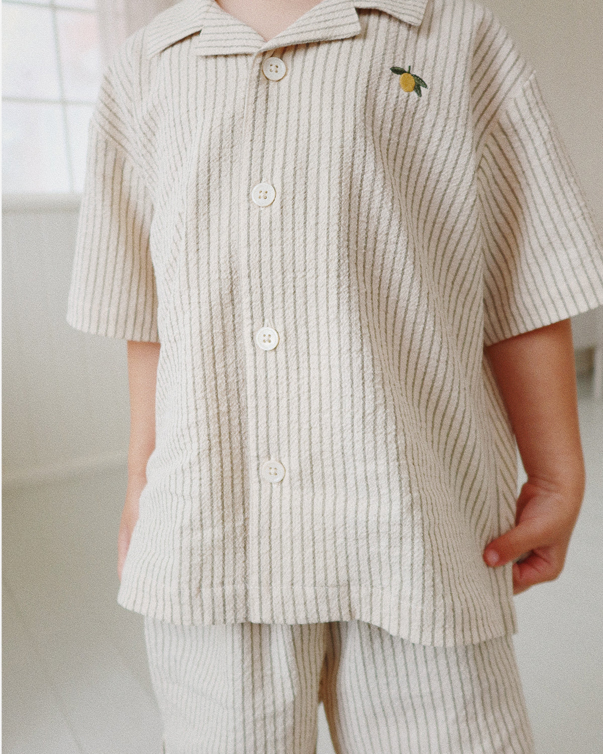ELLIOT SS SHIRT GOTS - TEA STRIPE