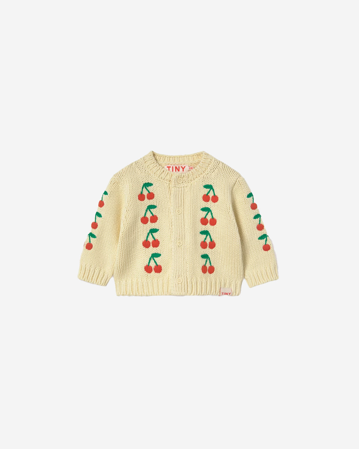 MINI CHERRIES KNITTED BABY CARDIGAN