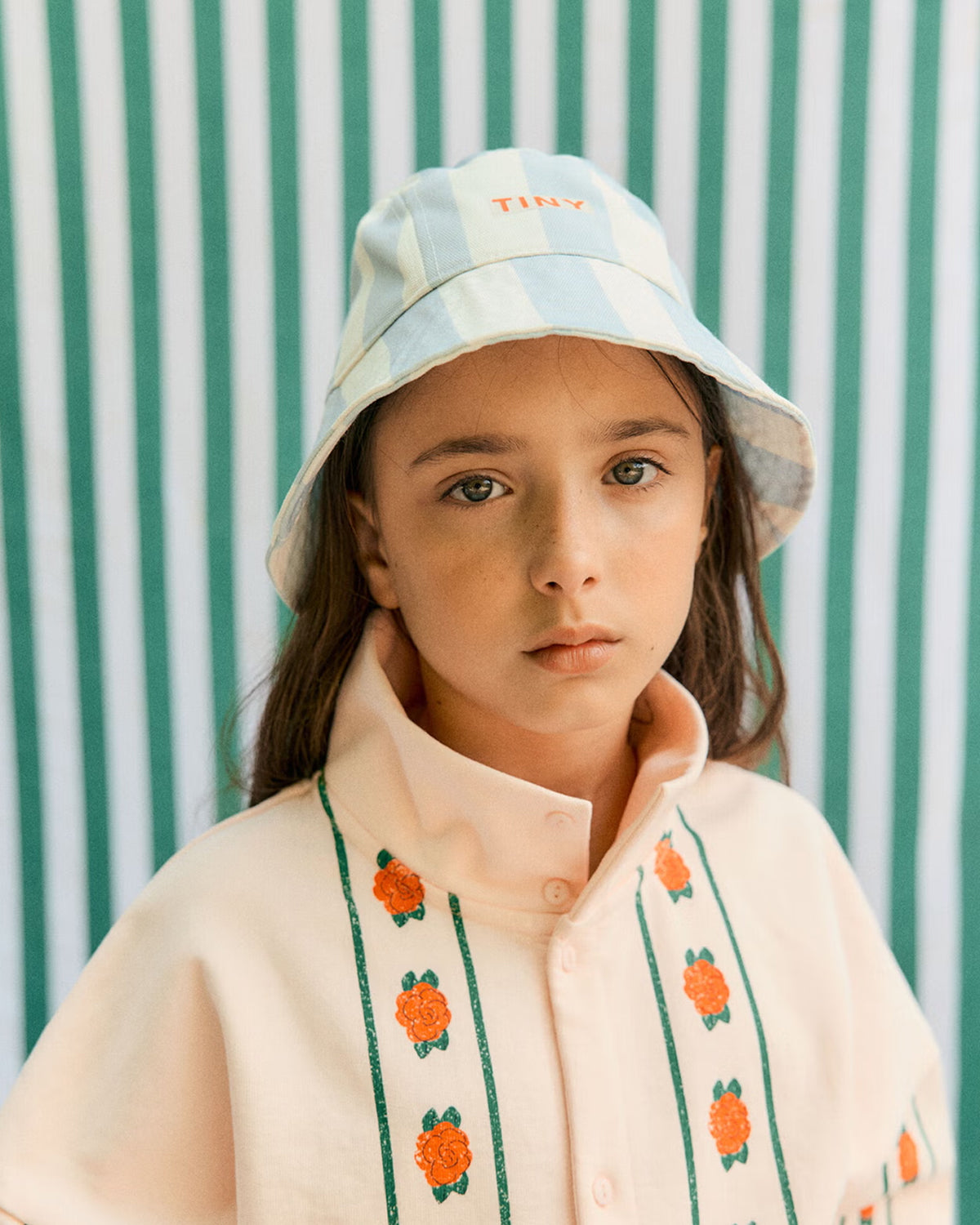 BLUE STRIPES BUCKET HAT