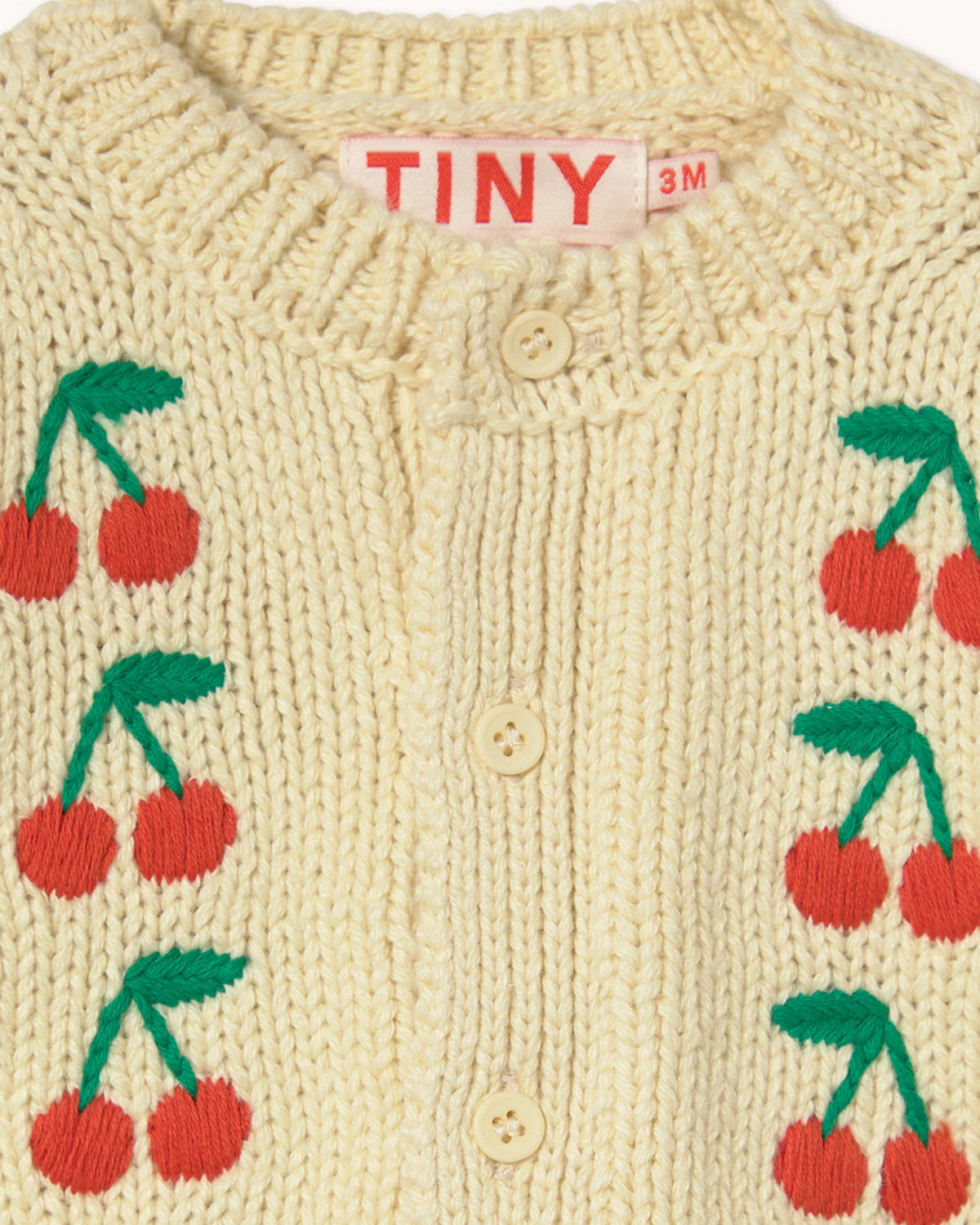 MINI CHERRIES KNITTED BABY CARDIGAN
