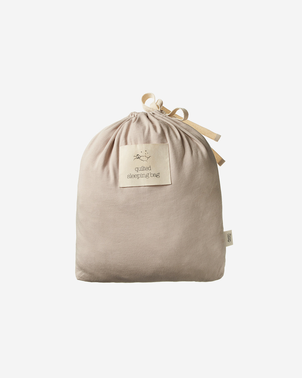 QUILTED COTTON AND MERINO DUVET SLEEPING BAG - FEATHER