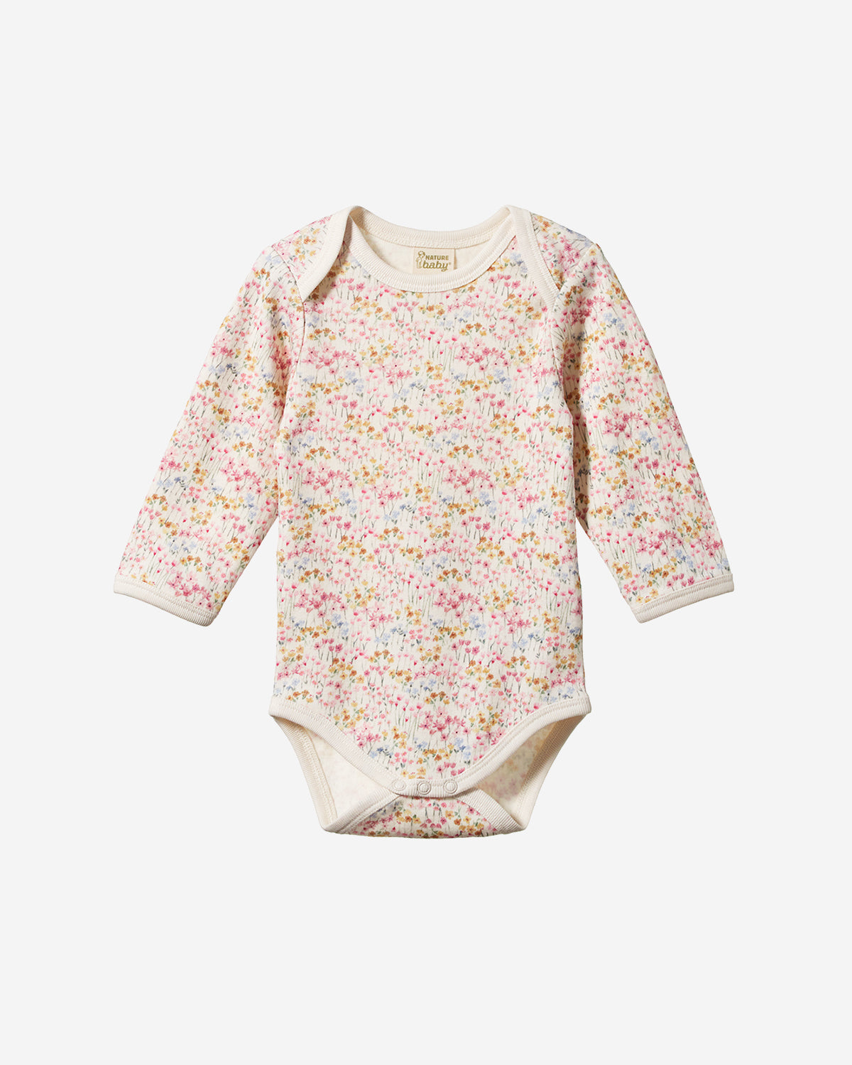 LONG SLEEVE BODYSUIT - WILDFLOWER MEADOW PRINT