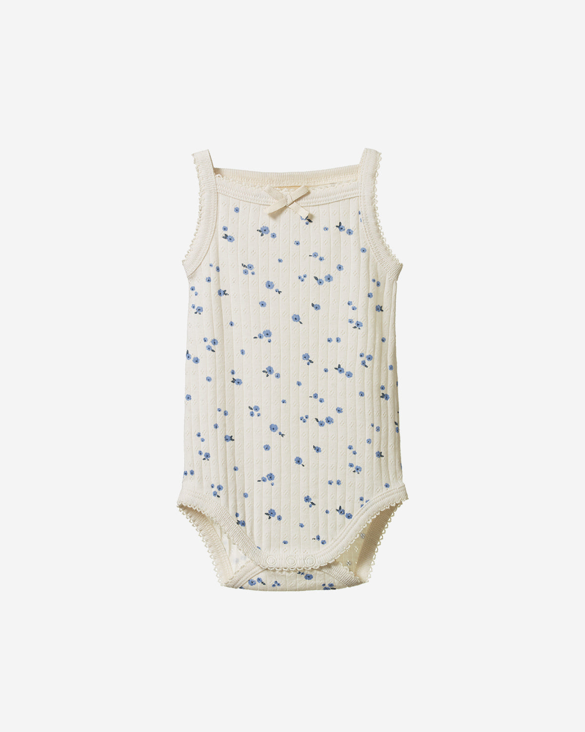CAMISOLE BODYSUIT POINTELLE DAISY PRINT - Main Image