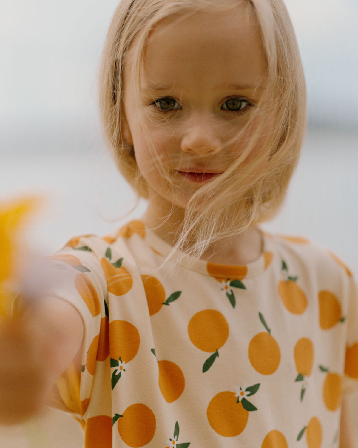 TWIRL DRESS - GRANDE ORANGE BLOSSOM PRINT