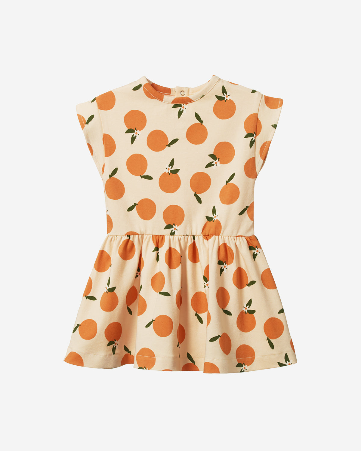 TWIRL DRESS - GRANDE ORANGE BLOSSOM PRINT