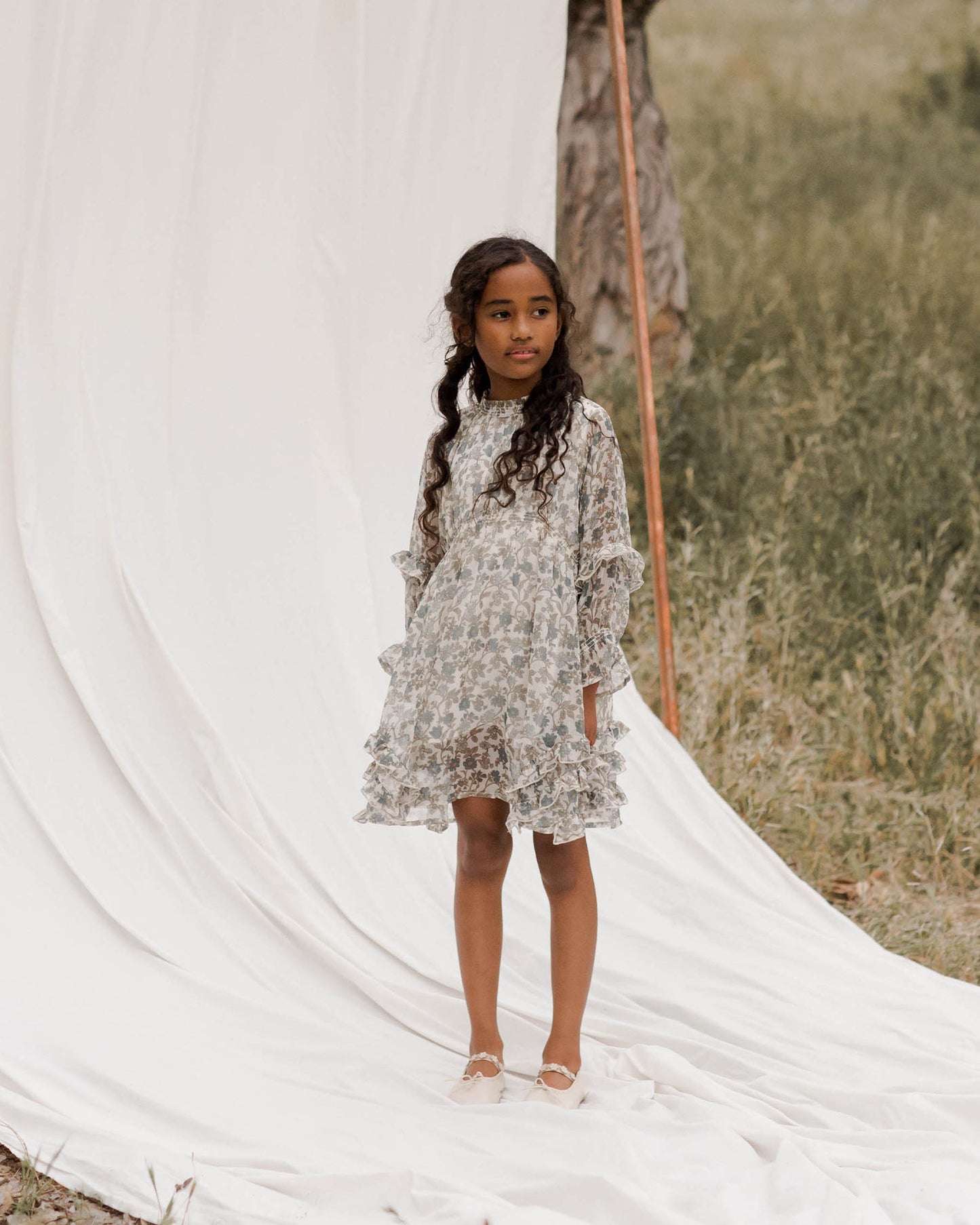 MIRABELLE DRESS - CORNFLOWER BLUE