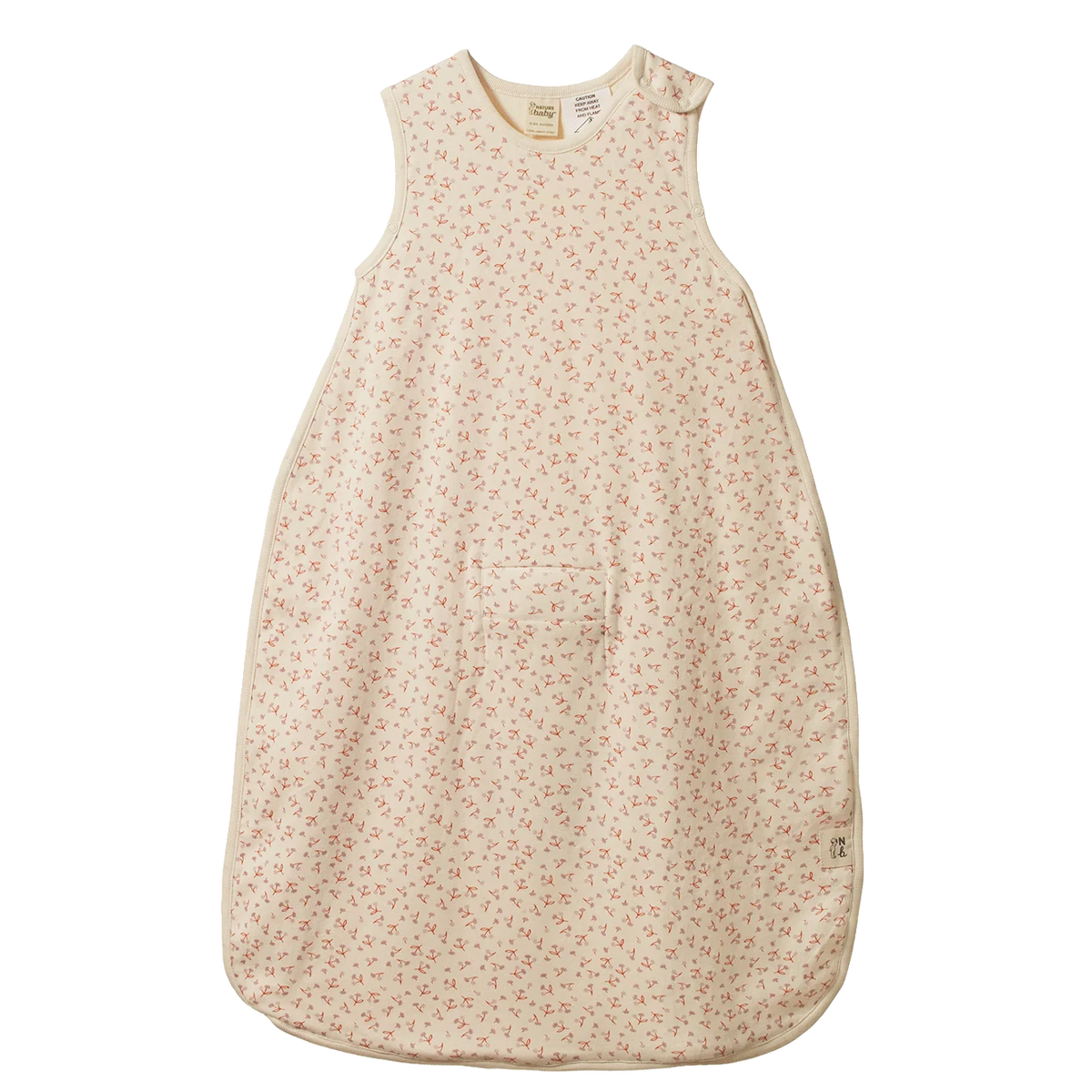 ORGANIC COTTON SLEEPING BAG - DANDELION PRINT