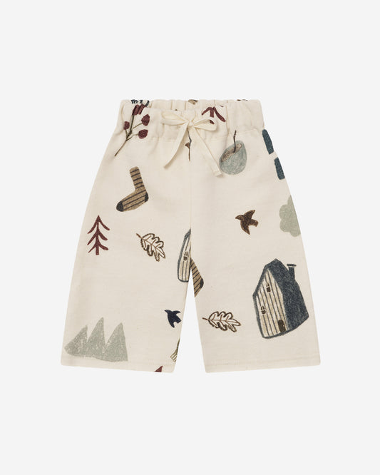 COSY WILD WIDE LEG PANTS UNDYED