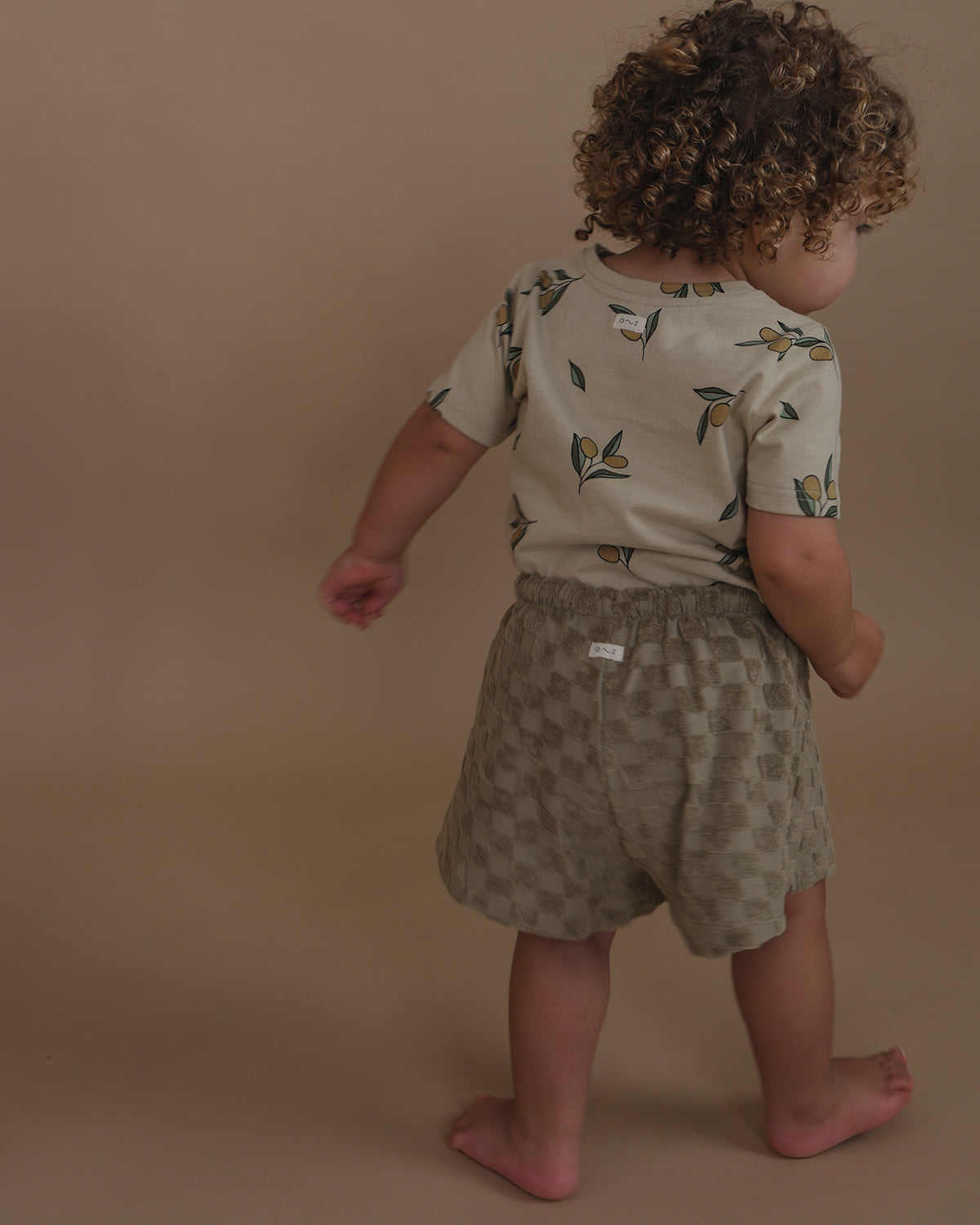DUSKY CHECKBOARD TERRY ROPE SHORTS