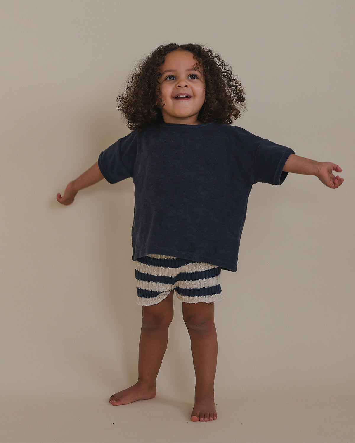 SAILOR STRIPES KNITTED SHORTS
