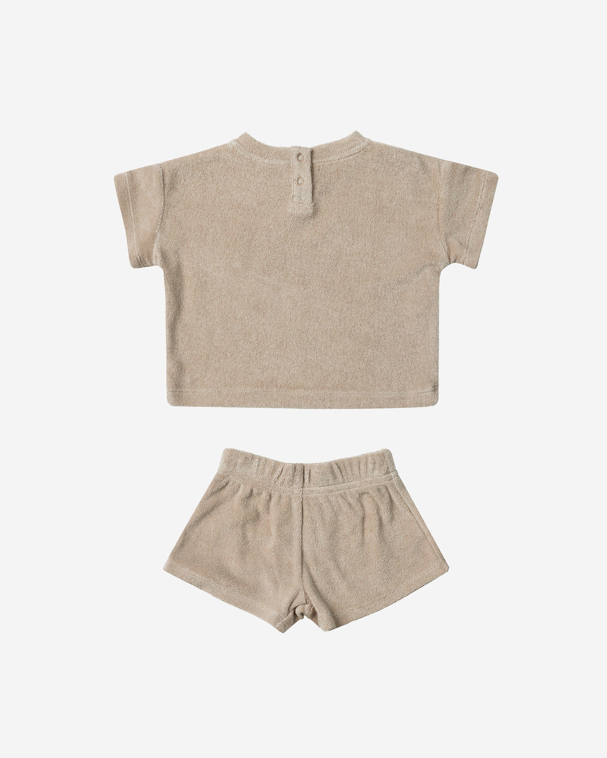 TERRY TEE + SHORTS SET - OAT