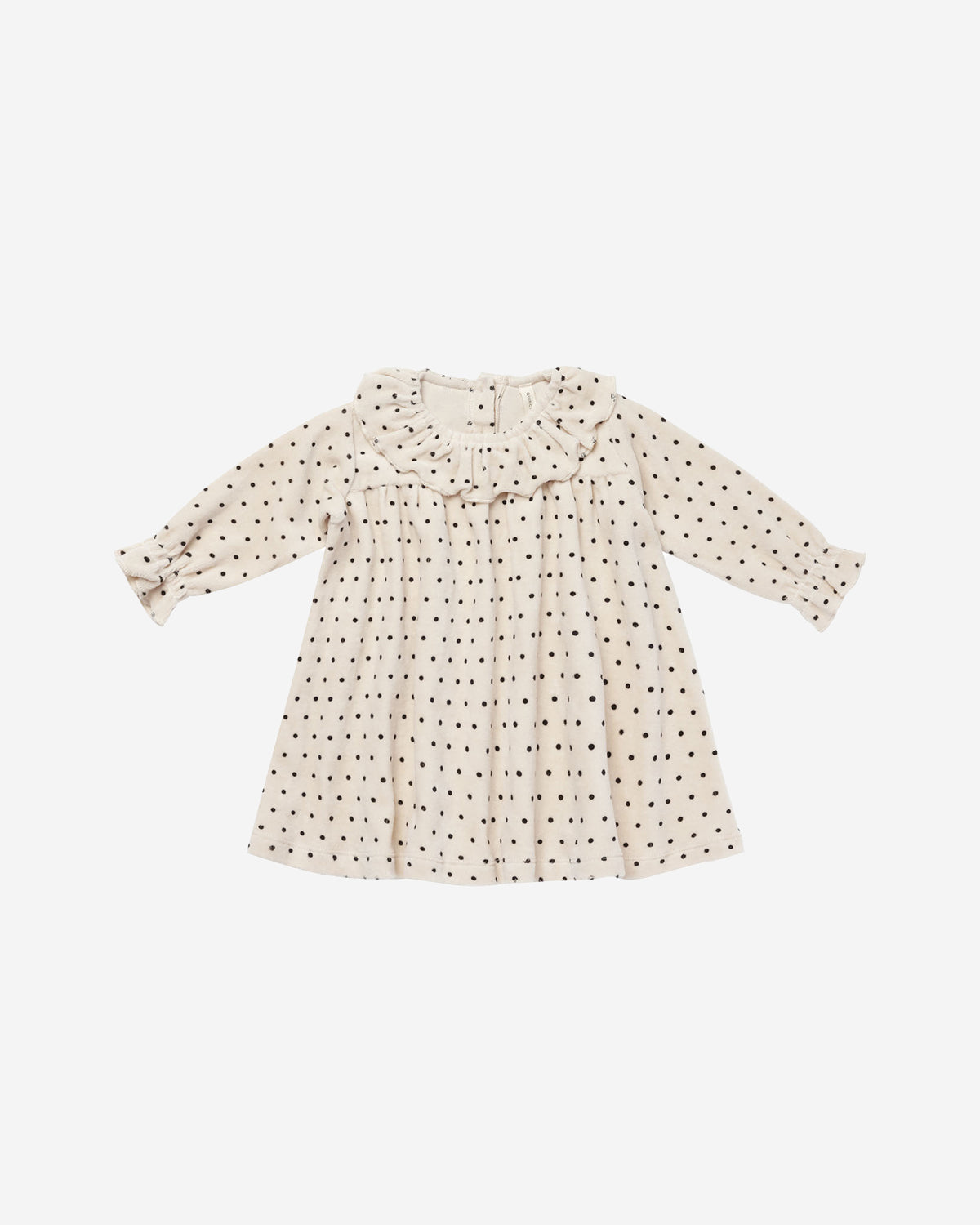 VELOUR BABY DRESS - POLKA DOT