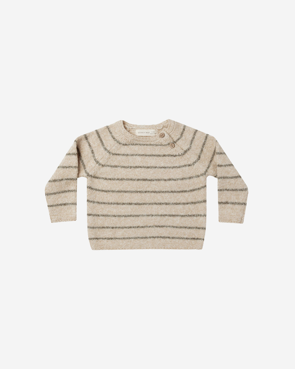 ACE KNIT SWEATER - BASIL STRIPE
