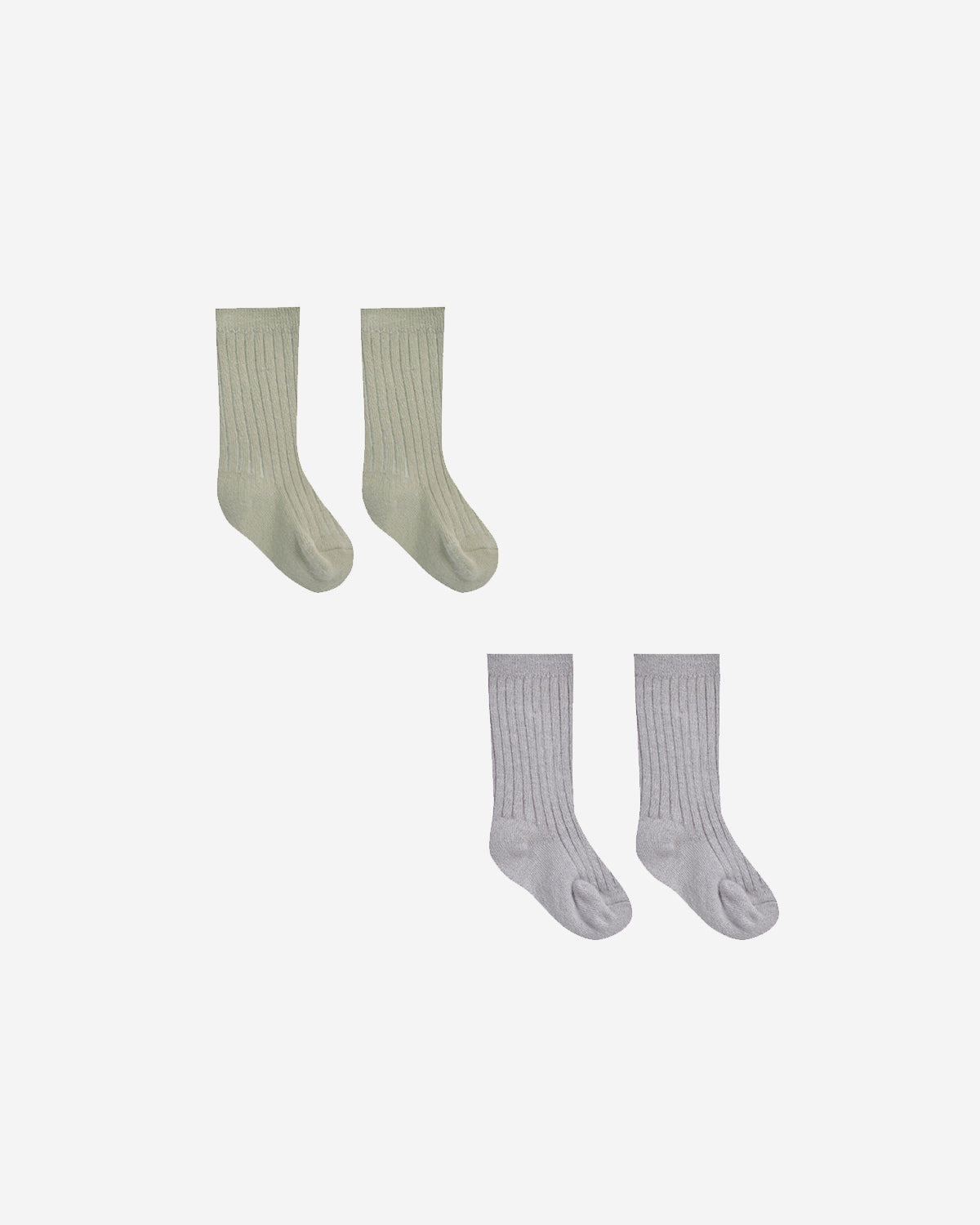 SOCKS SET - SAGE, PERIWINKLE