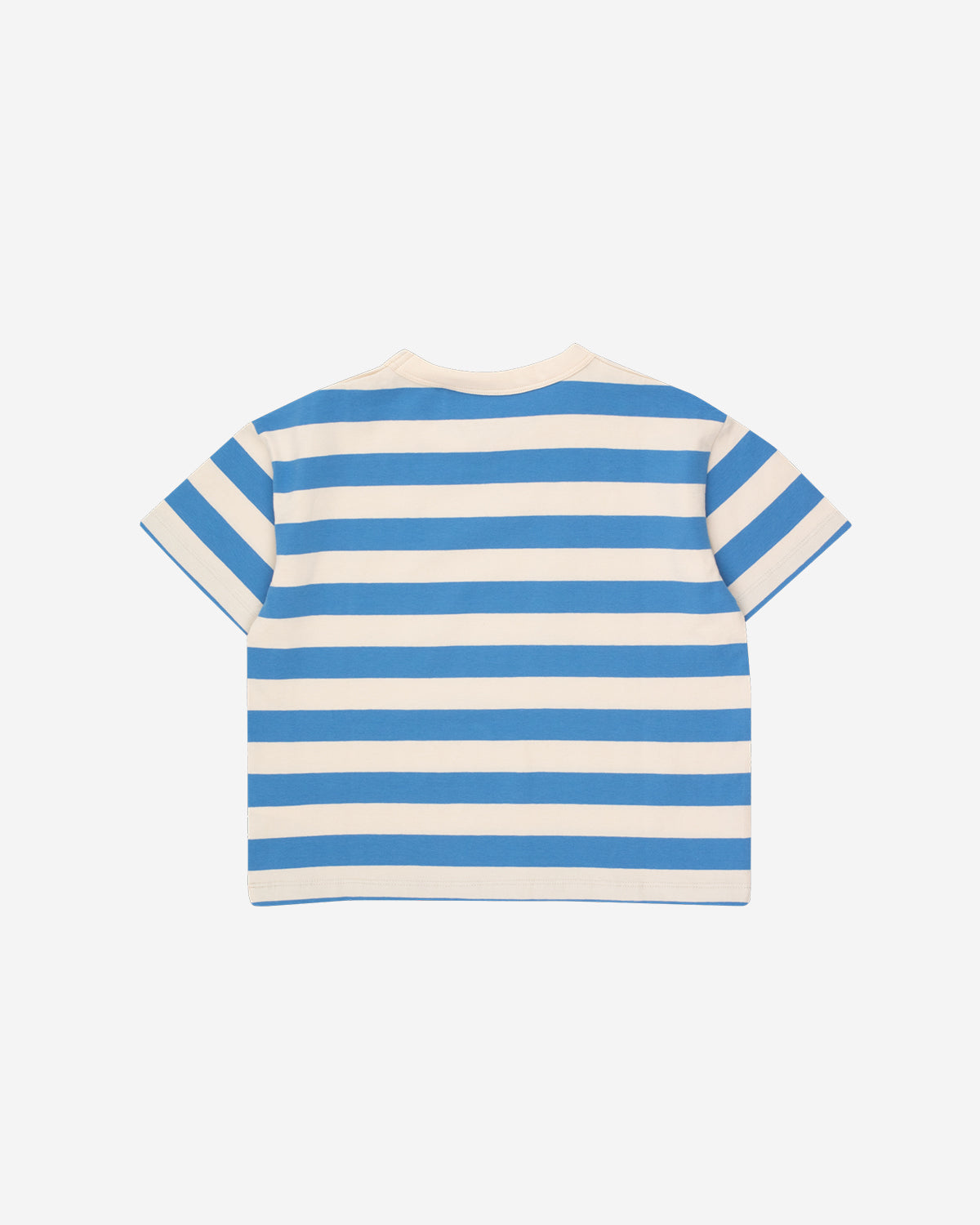 STRIPES TEE LIGHT CREAM/AZURE
