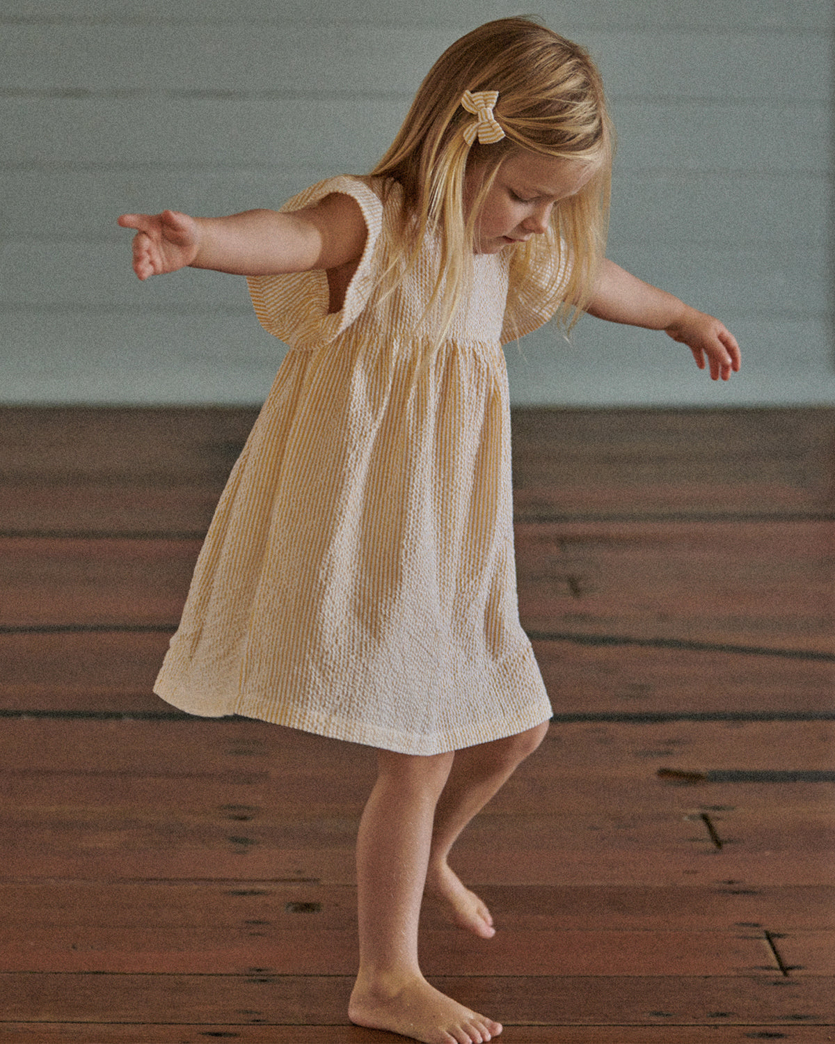 BONNIE DRESS - GOLDEN STRIPE
