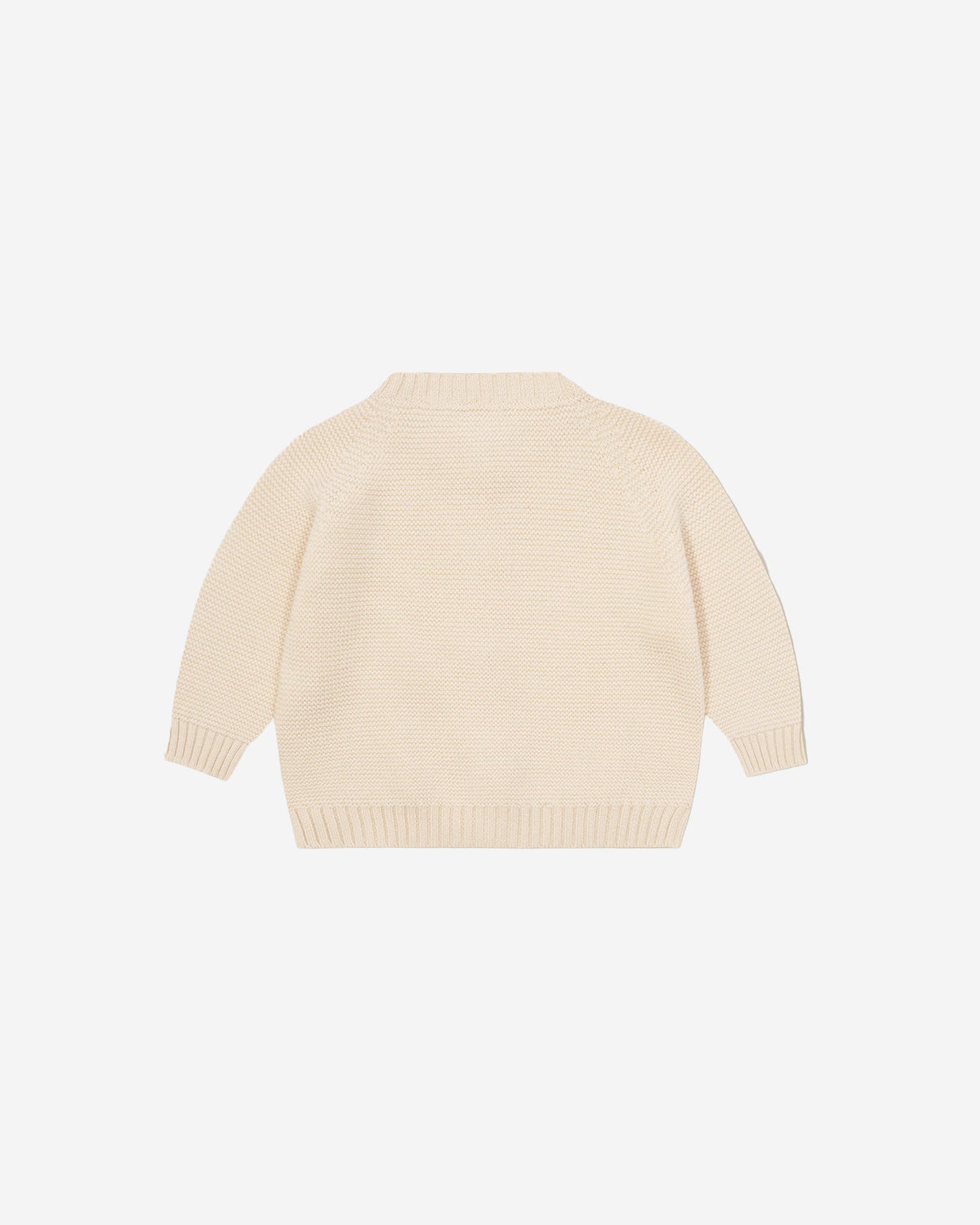 UNDYED COTTON KNITTED CARDIGAN