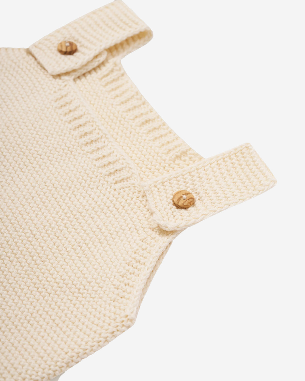 UNDYED COTTON KNITTED SALOPETTE