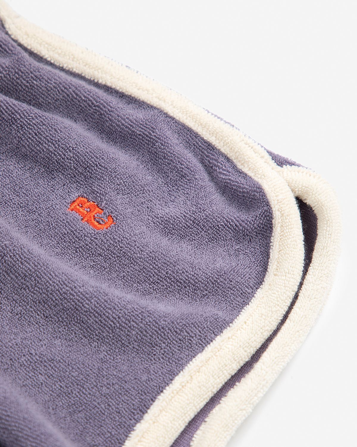 BLUE TERRY CLOTH SHORTS-NAVY BLUE