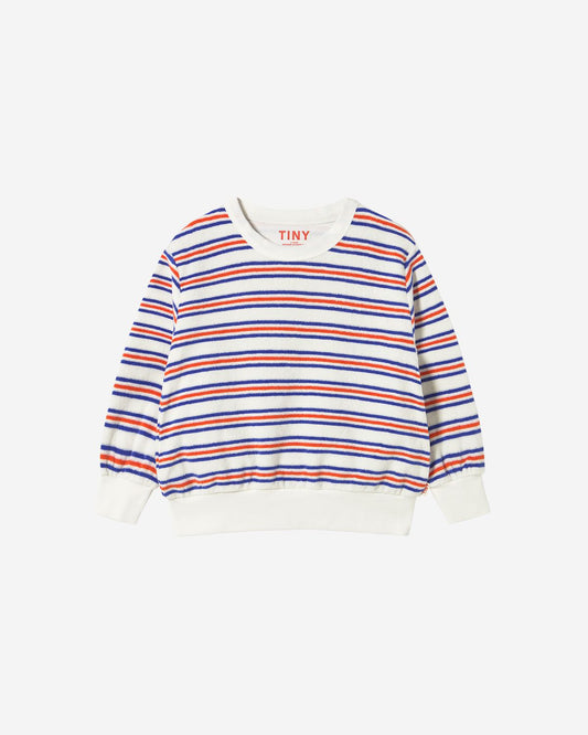 STRIPES MULTICOLOR SWEATSHIRT OFF-WHITE