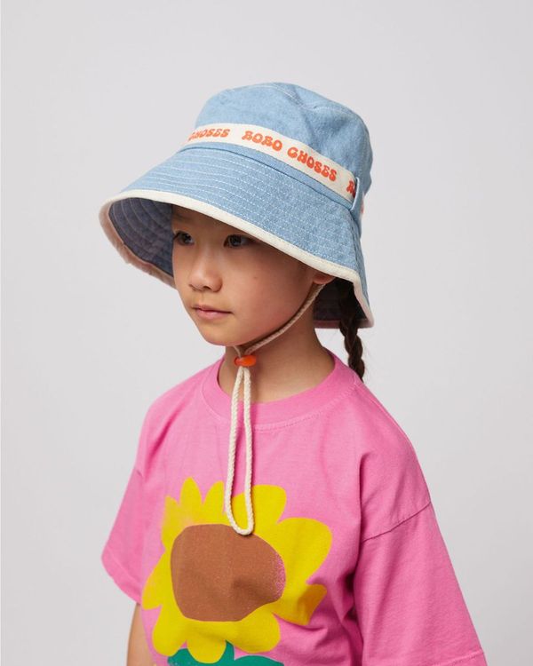BOBO CHOSES LIGHT DENIM BUCKET HAT